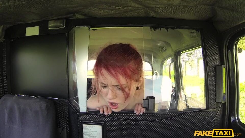 Sex on the backseat with a long-legged redhead babe Cute Anne