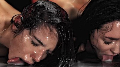 Eve Sweet's cum drinking movie by Hentaied